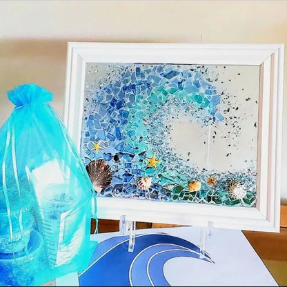 BeachsideBliss™ | Kit d'art en verre de mer