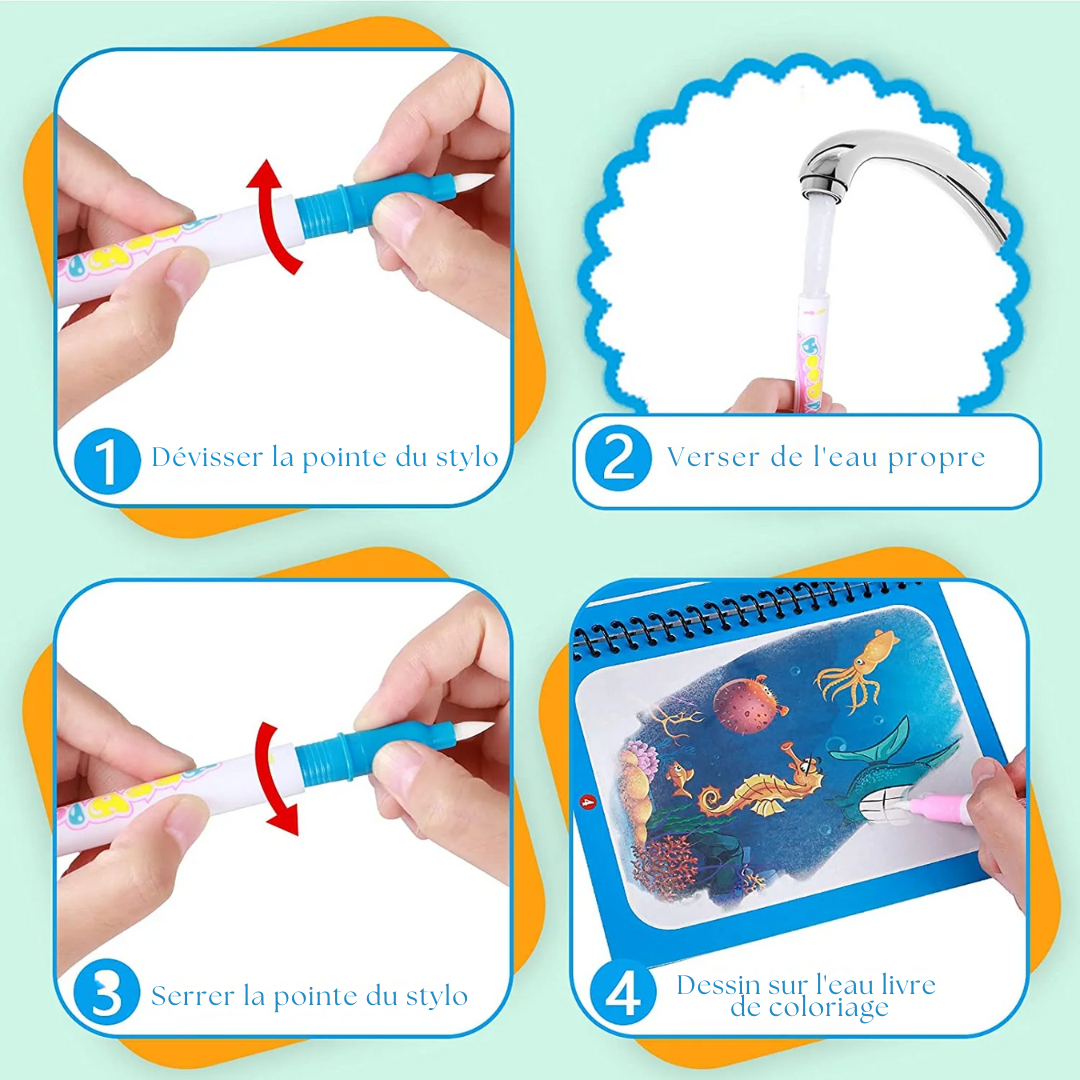 WonderBrush™ | Livre de coloriage magique