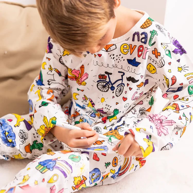 CanvasComfort™ | Ensemble de pyjamas à colorier deux pièces