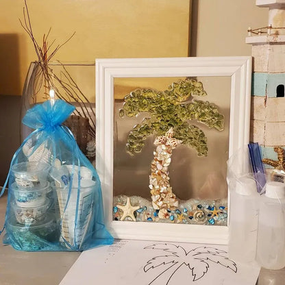 BeachsideBliss™ | Kit d'art en verre de mer