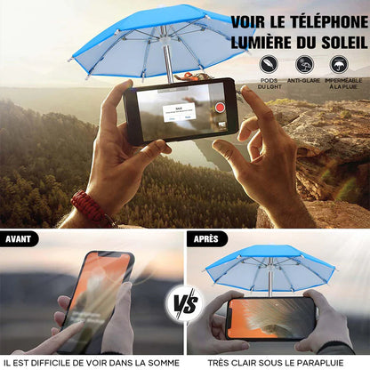 SuctionShade™ | Parapluie pour téléphone avec ventouse