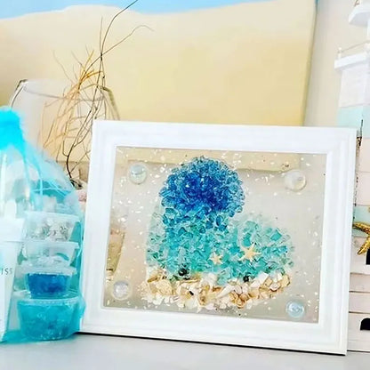 BeachsideBliss™ | Kit d'art en verre de mer