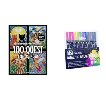 ArtfulExplorers™ | Coffret de livres d'activités Quête de coloriage