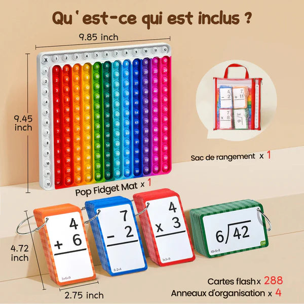 FlashMaths™ | Cartes flash mathématiques et tableau pop-up