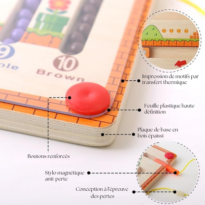 MazeCount™ | Labyrinthe magnétique de couleurs et de chiffres
