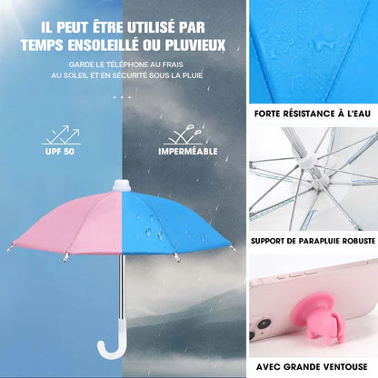 SuctionShade™ | Parapluie pour téléphone avec ventouse