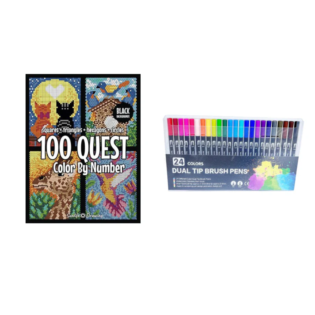 ArtfulExplorers™ | Coffret de livres d'activités Quête de coloriage