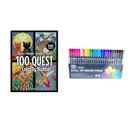 ArtfulExplorers™ | Coffret de livres d'activités Quête de coloriage