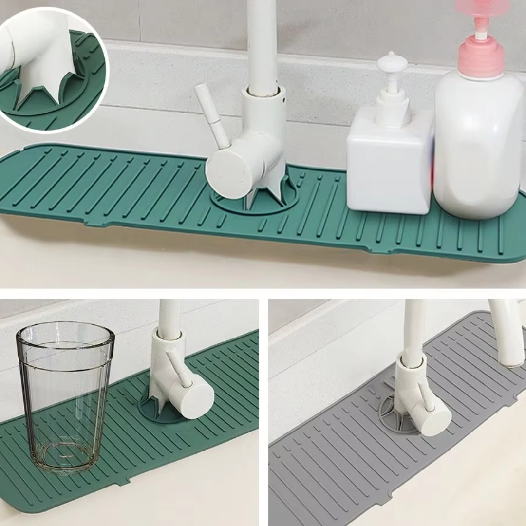 SpillBarrier™ | Tapis anti-éclaboussures en silicone pour robinet