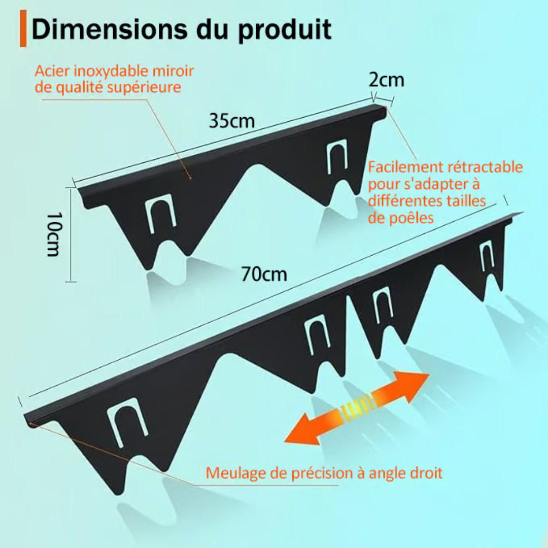 StainlessFit™ | Fente de remplissage de cuisine en acier inoxydable