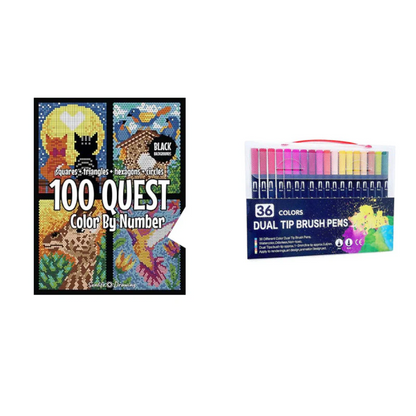 ArtfulExplorers™ | Coffret de livres d'activités Quête de coloriage