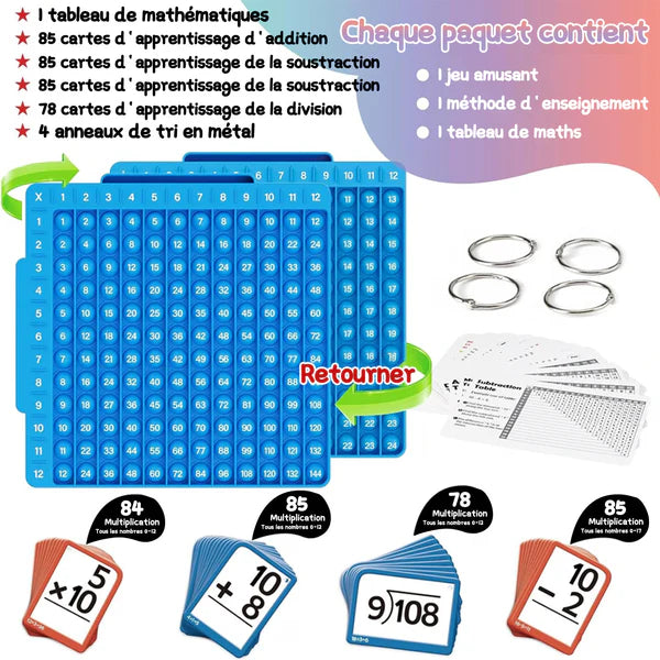 FlashMaths™ | Cartes flash mathématiques et tableau pop-up