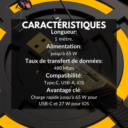 ChargeBoost™ | Câble de charge rapide